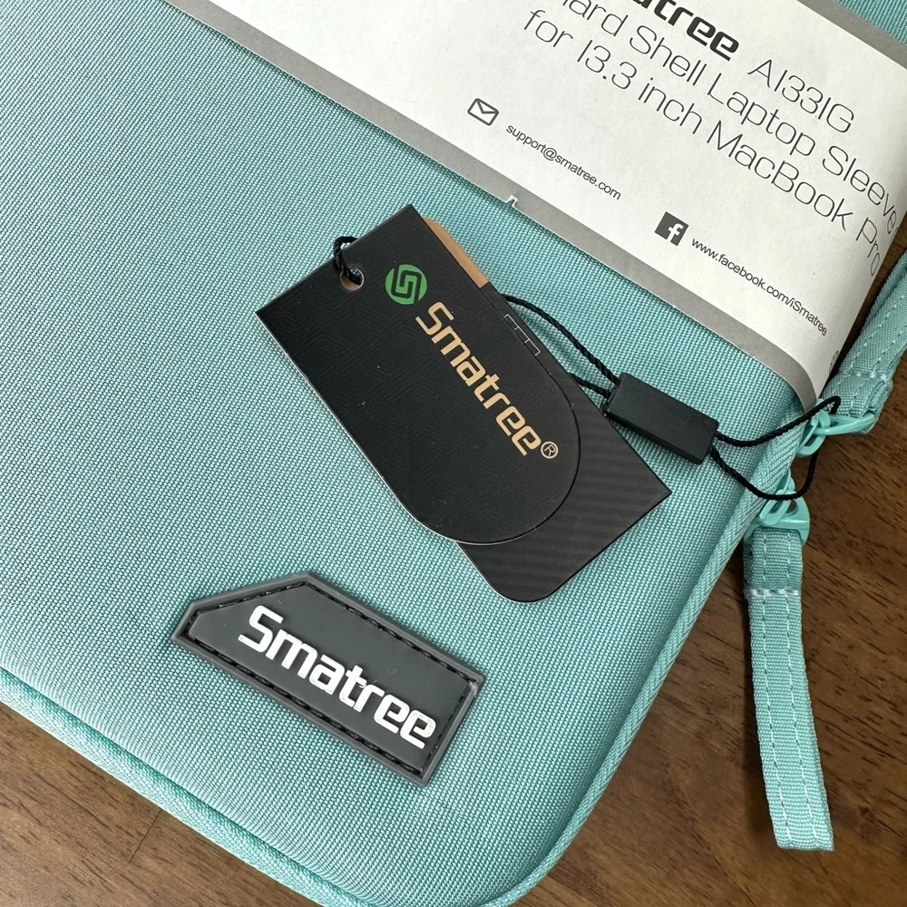 Smatree A1331G Hardshell Laptop case, NWT 13.3” blue/green color, anti water